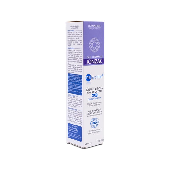 Jonzac re-hidrato + H2O Booster Night Gel Bálsamo 40ml