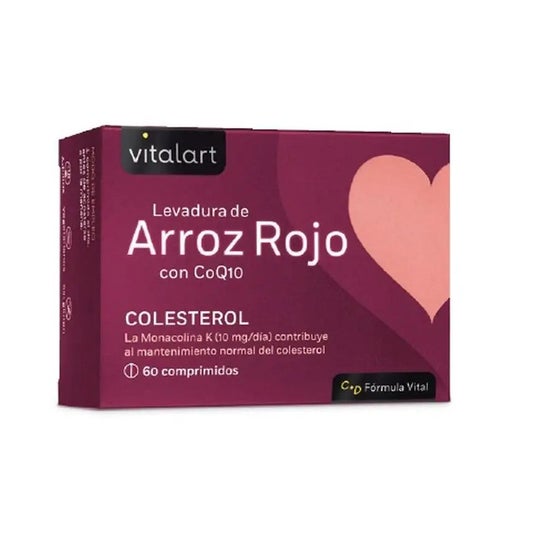 Arroz de levedura vermelho Vitalart com Q10 60Comp Arroz de levedura vermelho Vitalart com Q10 60Comp