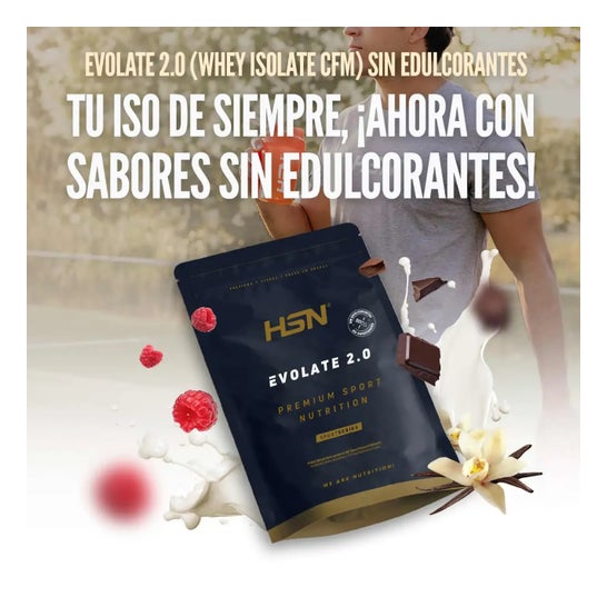 HSN Evolate 2.0 Whey Isolate CFM Sin Edulcorantes Vainilla 500g