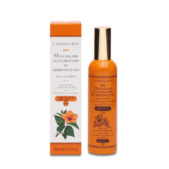 L’Erbolario Óleo Solar Acelerador do Bronzeado SPF15 100 ml
