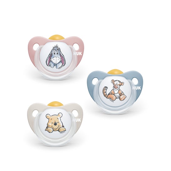 Nuk anatômica latex pacifier tamanho da Disney 3 2uds