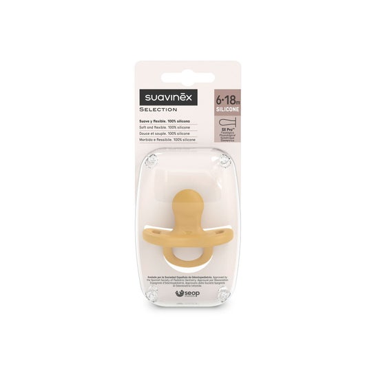 Suavinex Chupeta Colour Essence Fisio 6-18m Mustard 1 Unidade