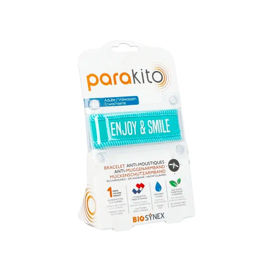 Para'Kito Pulseira Mosquitos Junior 3+ Enjoy & Smile 1 Unidade