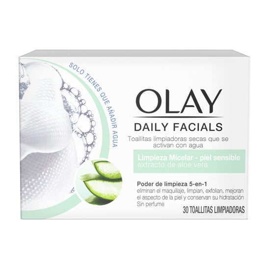 Olay Cleanse Daily Facials Micellar Dry Wipes Ps 30 Unidades