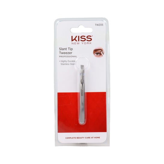 Red By Kiss KNY Slant Tip Tweezer Professional 1 Unidade