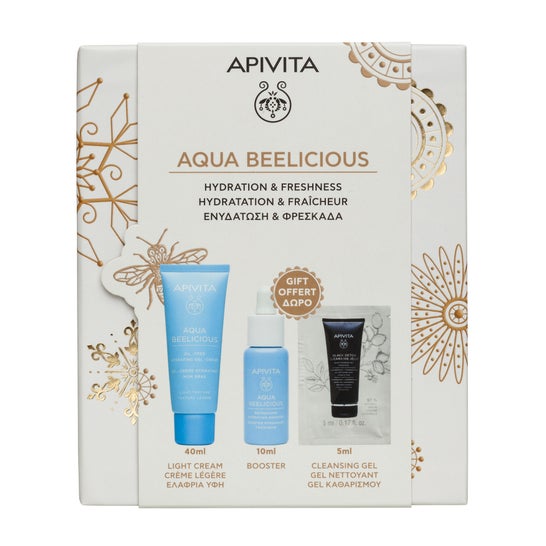 Apivita Pack Aqua Beelicius Light Hydrating Gel 40ml + Booster Gift 10ml + Cleansing Gel 5ml