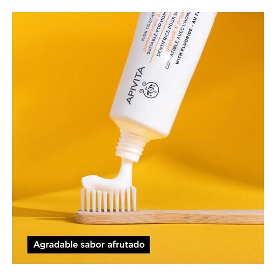 Apivita Kids 2+ Creme De Dentes Infantil Sabor De Frutas Com Romã E Pr Apivita Kids 2+ Creme De Dentes Infantil Sabor De Frutas Com Romã E Pr