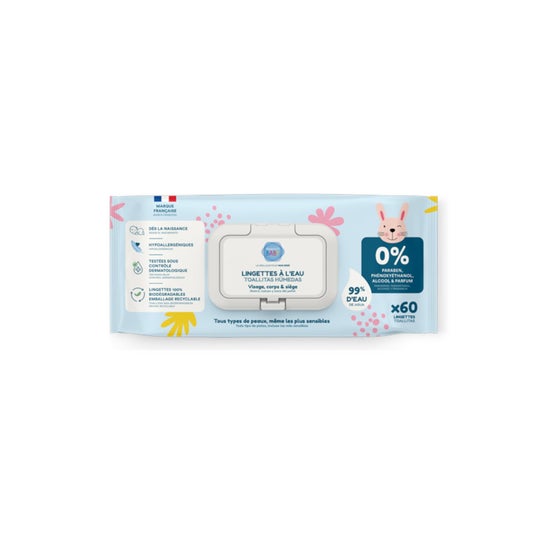 Pharmababy Toalhetes Água 60 Unidades