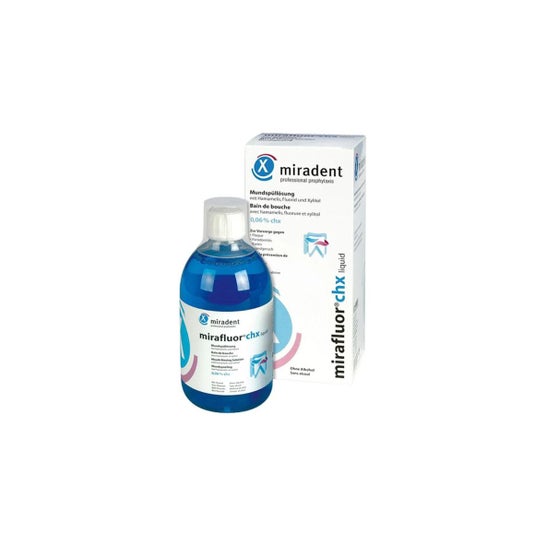 Miradent Mirafluor Chx Enxaguante Bucal Clorexidina 0,06 % 500ml
