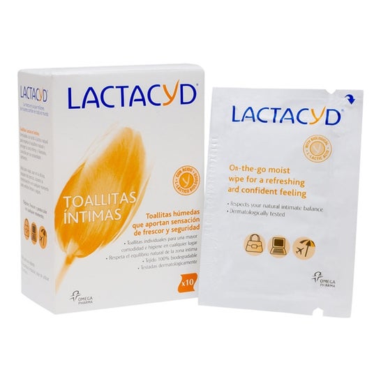Lactacyd toalhetes 10unids