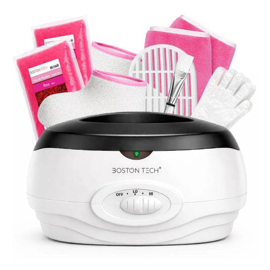 Boston Tech ParaffinLux Banho de Parafina para Mãos 3L Preto Com Cera