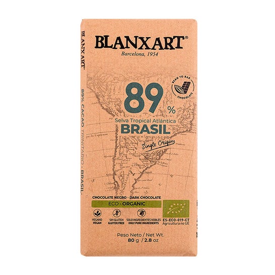 Blanxart Chocolate Preto 89% Brasil Eco 80g