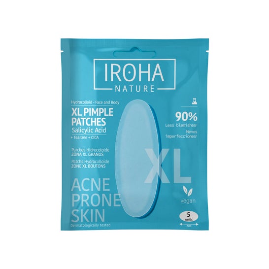 Iroha Nature Acne Prone Skin Patches Hidrocoloides XL 5 Unidades