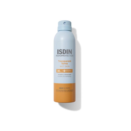 Protetor Solar ISDIN® Spray Transparente de Pele Molhada SPF30+ 250ml 