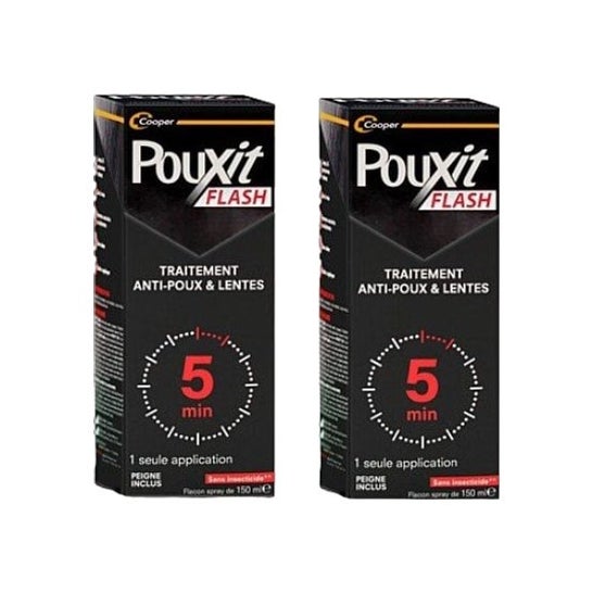 Pouxit Flash Spray Loção 2x150ml