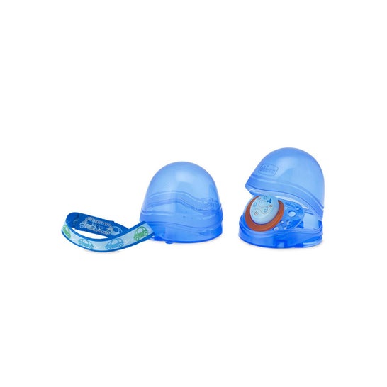 Chicco Portachupetes Azul