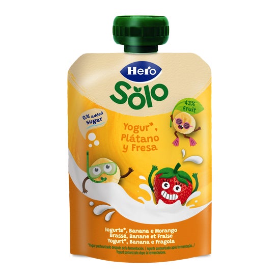 Hero Solo Iogurte Banana e Morango 100 g