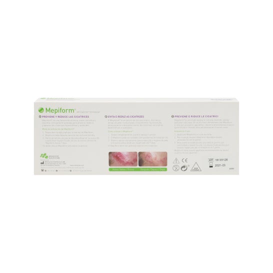 Mepiform redutor de cicatriz silicone folha 4x30cm 5 unid.