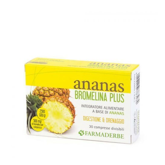 Farmaderbe Abacaxi Bromelaína Plus 30 comprimidos