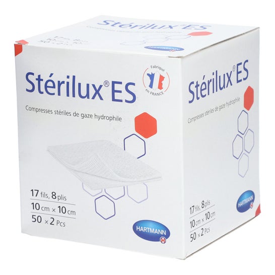 Sterilux Es Compresa Estéril Gasa 10x10cm 2x50uds