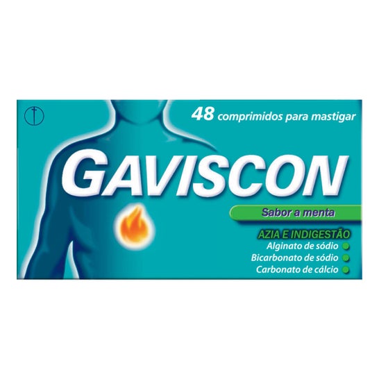 Gaviscon 250mg + 133.5mg + 80mg Menta 48comp