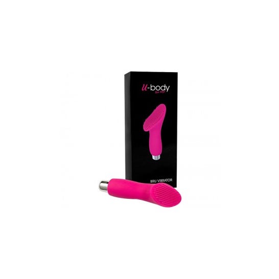 Massageador Bru de U-corpo e silicone macio do vibrador