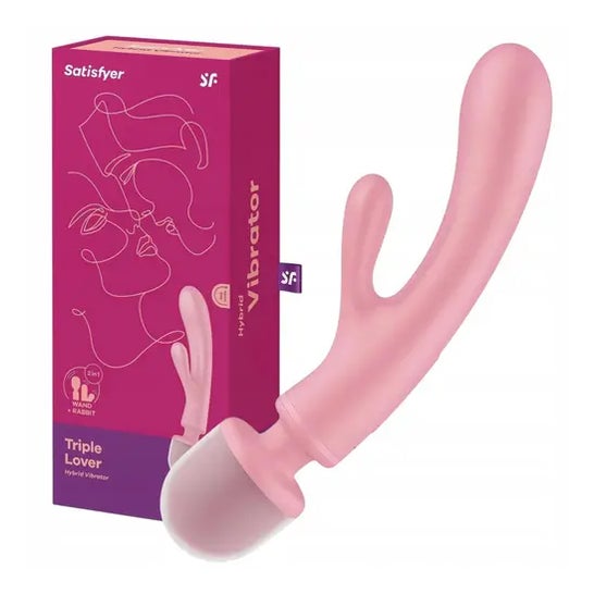 Satisfyer Triple Lover Vibrador Rosa 1 Unidade