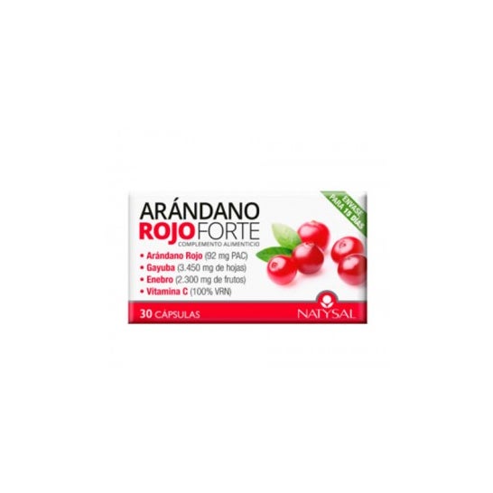 Natysal Vermelho Cranberry Forte 30 Caps