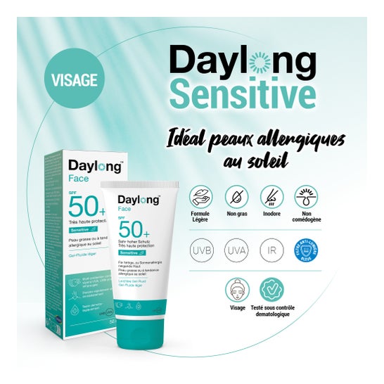Daylong Sensitive Face Spf50+ Gel Flde T/50Ml