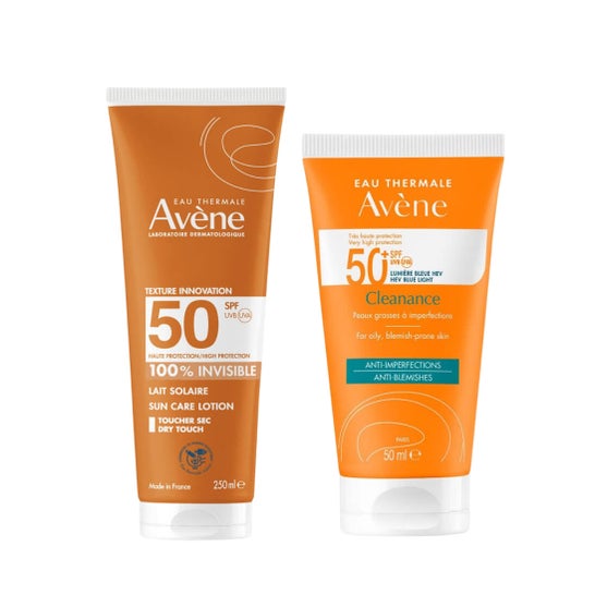Avène Pack Cleanance SPF50+ 50ml + Leche Invisible SPF50 250ml