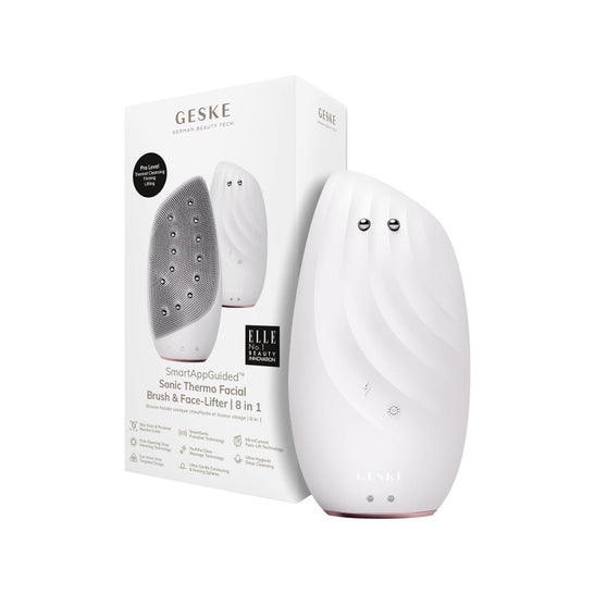 Geske Sonic Thermo Brush & Face-Lifter 8 In 1 White Rose Gold 1 Unidade