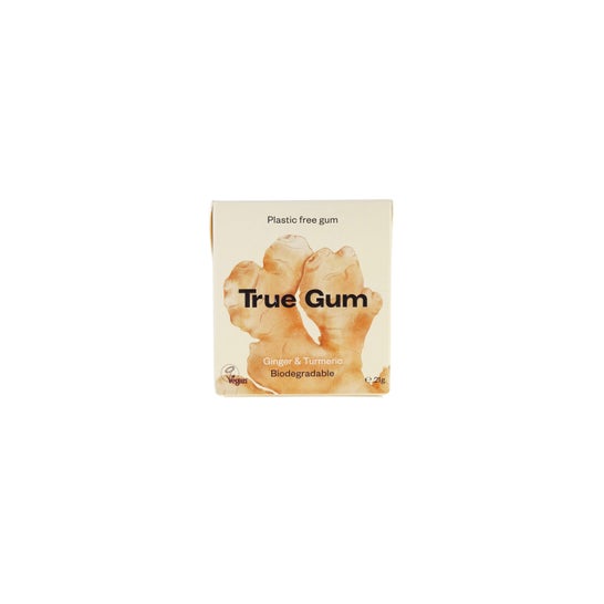 True Gum Chiclete Gengibre Cúrcuma Sem Plástico 21g