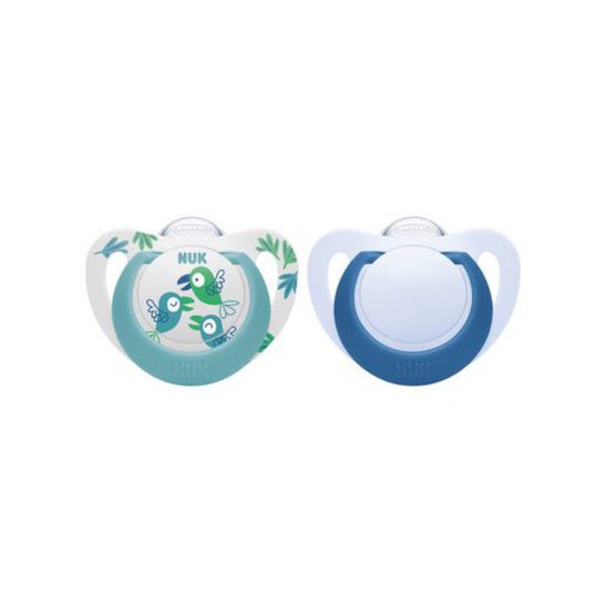 Nuk Star Chupeta Silicone Boy 18-36M 2 Unidades Nuk Star Chupeta Silicone Boy 18-36M 2 Unidades