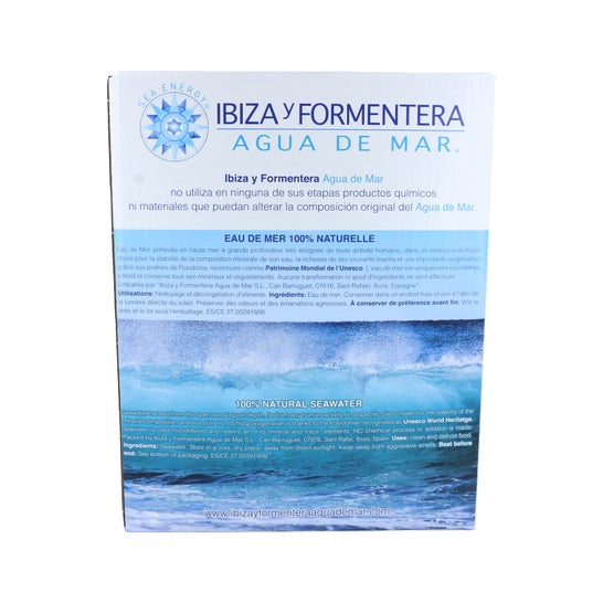 Ibiza y Formentera Água do mar Microfiltrada 3L