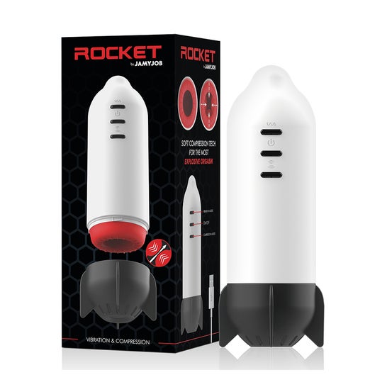Jamyjob Rocket Masturbador Soft Compresión Vibración 1ud