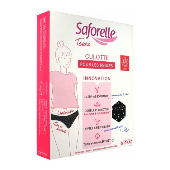 Saforelle Cueca Menstrual Adolescentes 14 Anos 1 Unidade