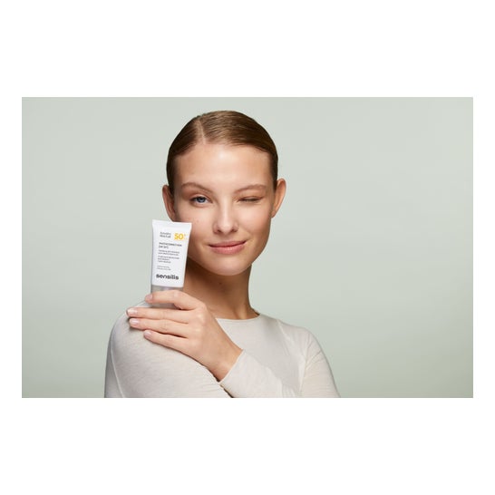 Sensilis Photocorrection [AR 50+] Fluido Reafirmante Anti-Rougeurs SPF50+ 2x40 ml