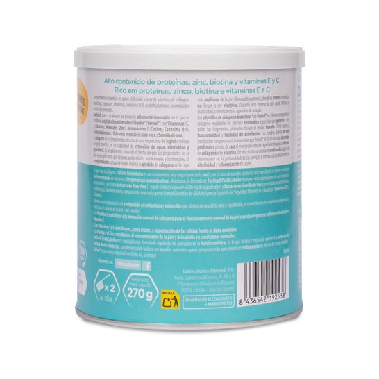 Pele e cabelo de colágeno Forticoll + 270g
