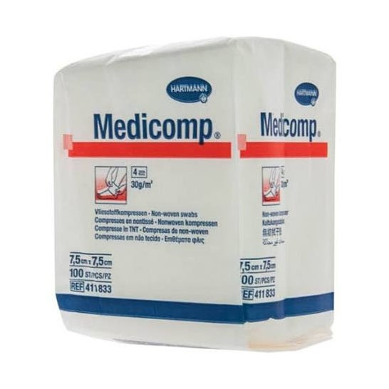 Medicomp Gasa 7,5x7,5cm 100uds