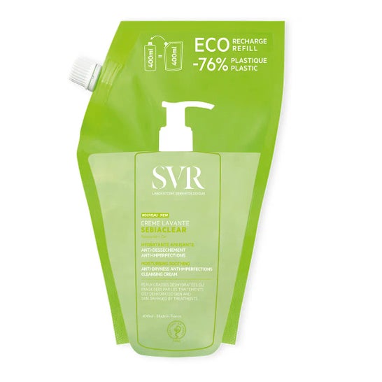 SVR Sebiaclear Crème Lavante Limpiador Hidratante Anti-imperfecciones Recarga 400ml