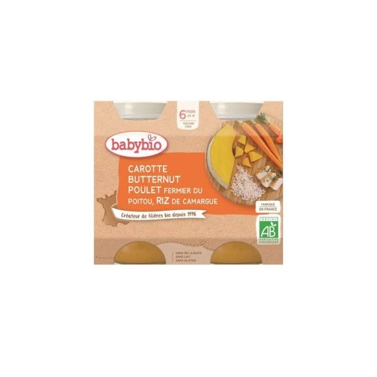 Perna do Menu Babybio / Frango / Arroz 2X200g