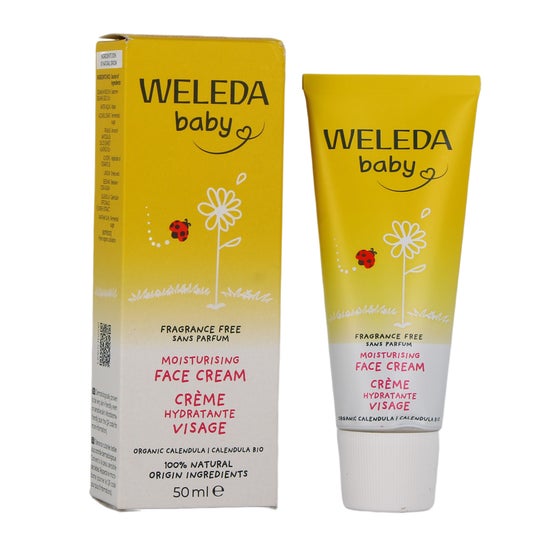 Weleda Baby Creme Facial Hidratante Calêndula Sem Fragrância 50 ml