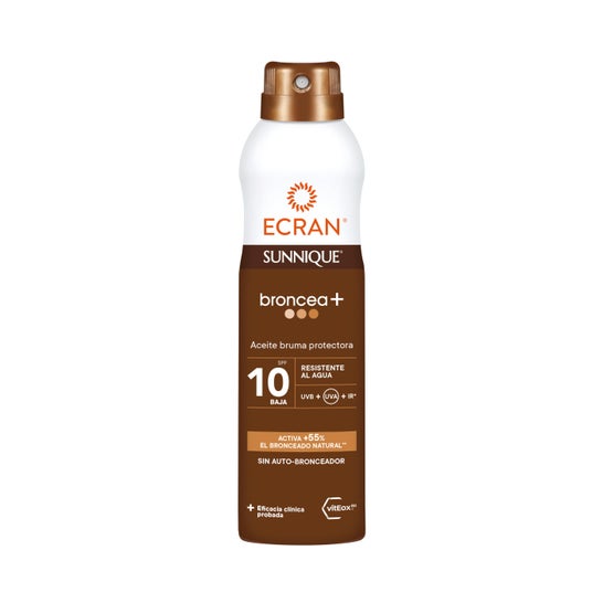 Ecran Sunnique Broncea+ Oil Mist Spf10 250ml