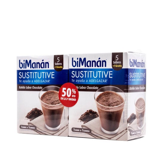 Bimanan Pack 5+1 Choco Shakes 2 Und 50%