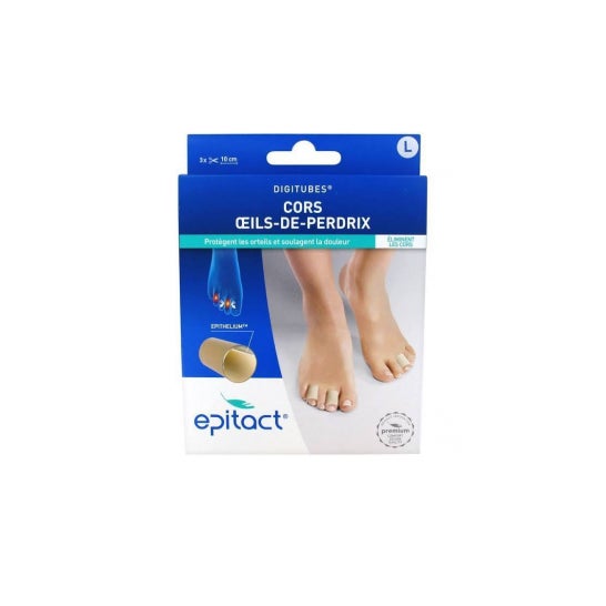Epitact Corns Eyeilsdeperdrix Digitubes tamanho L(33mm) 3 unidades