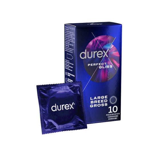 Caixa de 10 preservativos Durex Perfect Gliss