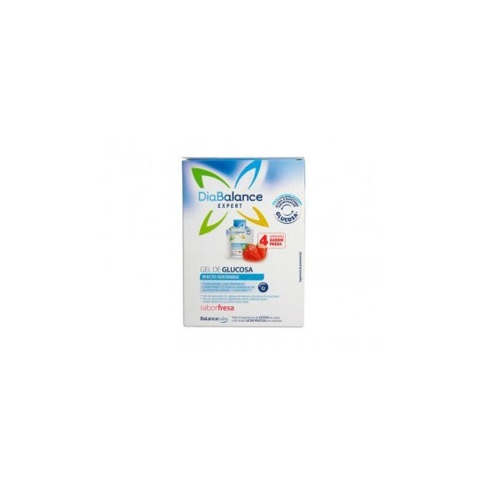 DiaBalance Especialista gel efeito glicose morango afiada 4 envelopes