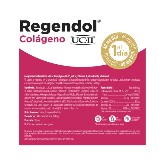 Eladiet Regendol Uc-Ii 30 Comprimidos
