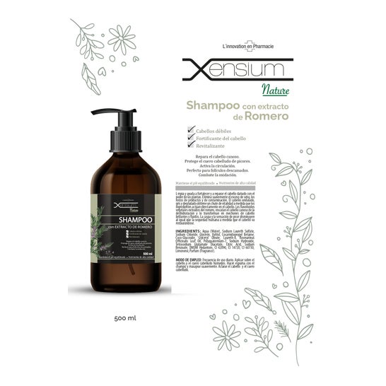Xensium Nature Champô Extracto de Alecrim 500 ml