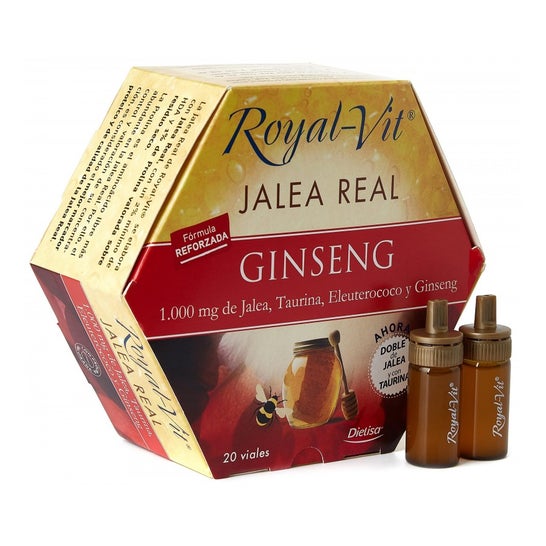 Ginseng Geleia Real Vit Royal 20 Ampolas